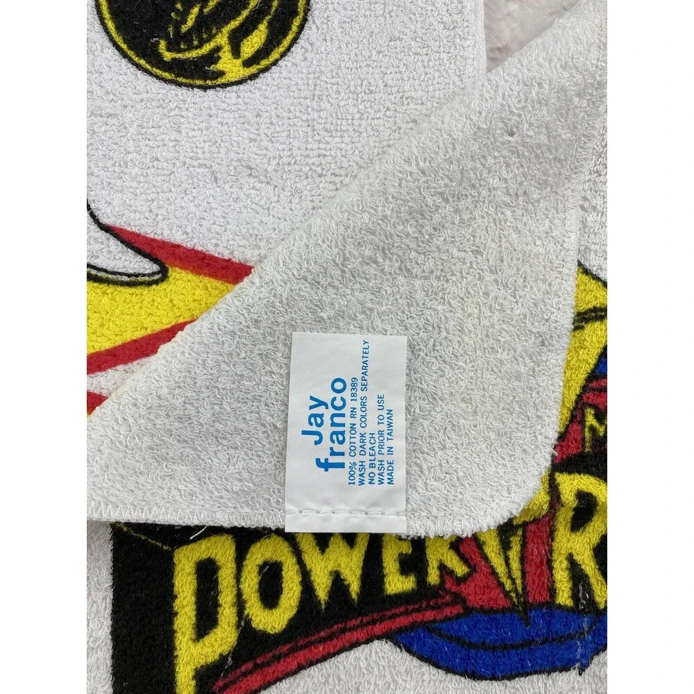 Vintage 1994 Mighty Morphin Power Rangers Retro Graphic Beach Towel Wall Art SET